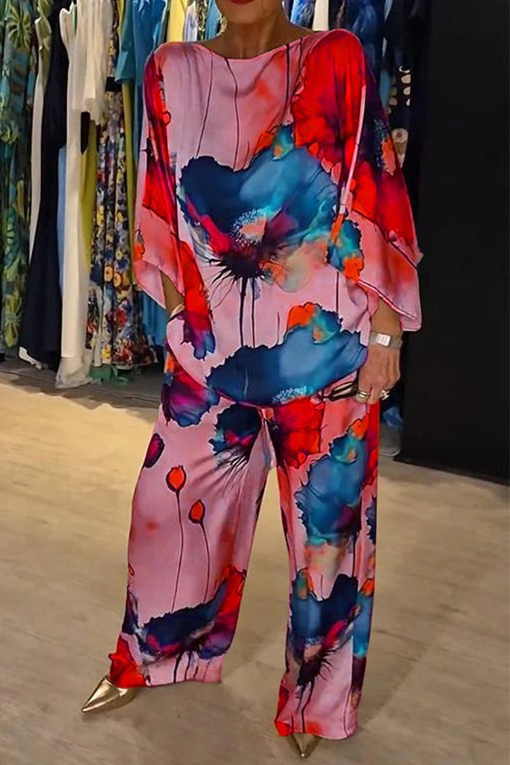 EMMA - Set Elegante Stampato Multicolore