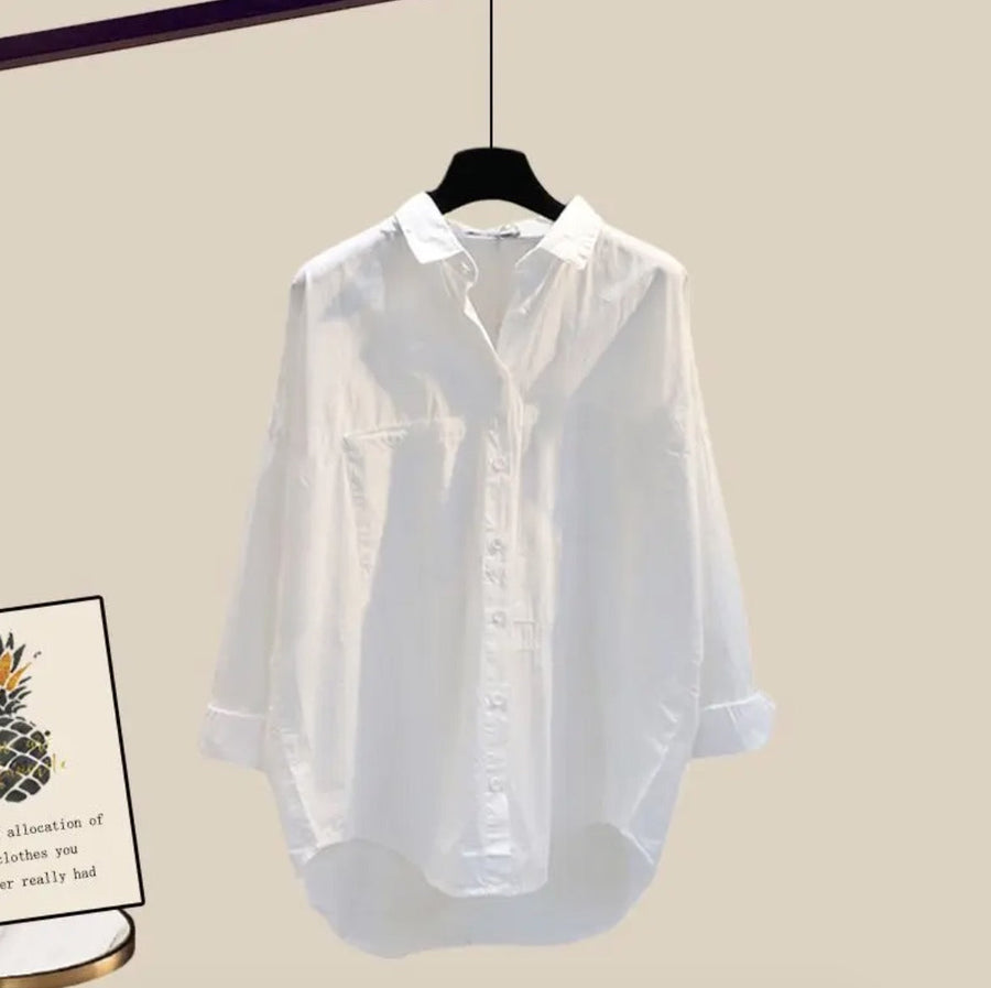BEATRICE - Set grigio tre pezzi a maniche lunghe comode