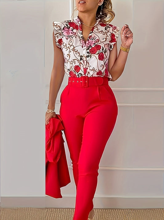 BEATRICE - Set elegante con maniche a volant