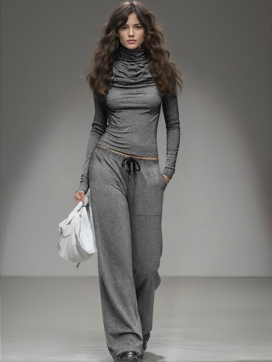 FIA - Completo casual con t-shirt e pantaloni ampi