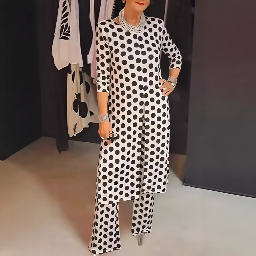 SOFIA - Set elegante a pois multicolore