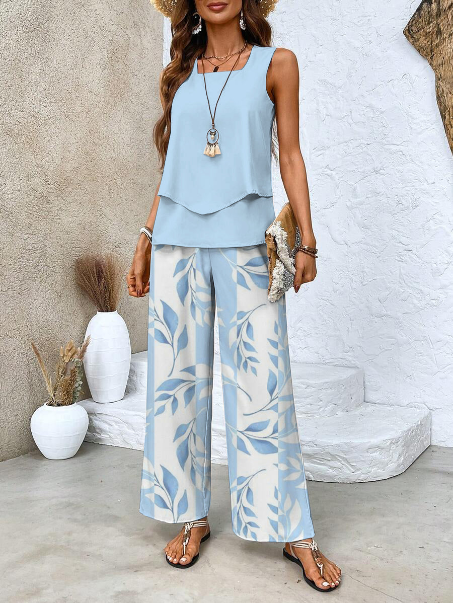 MARTINA - Set estivo elegante in due pezzi multicolore