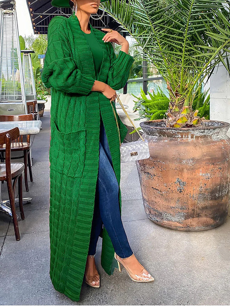 TRANI - Cardigan maxi in maglia morbida