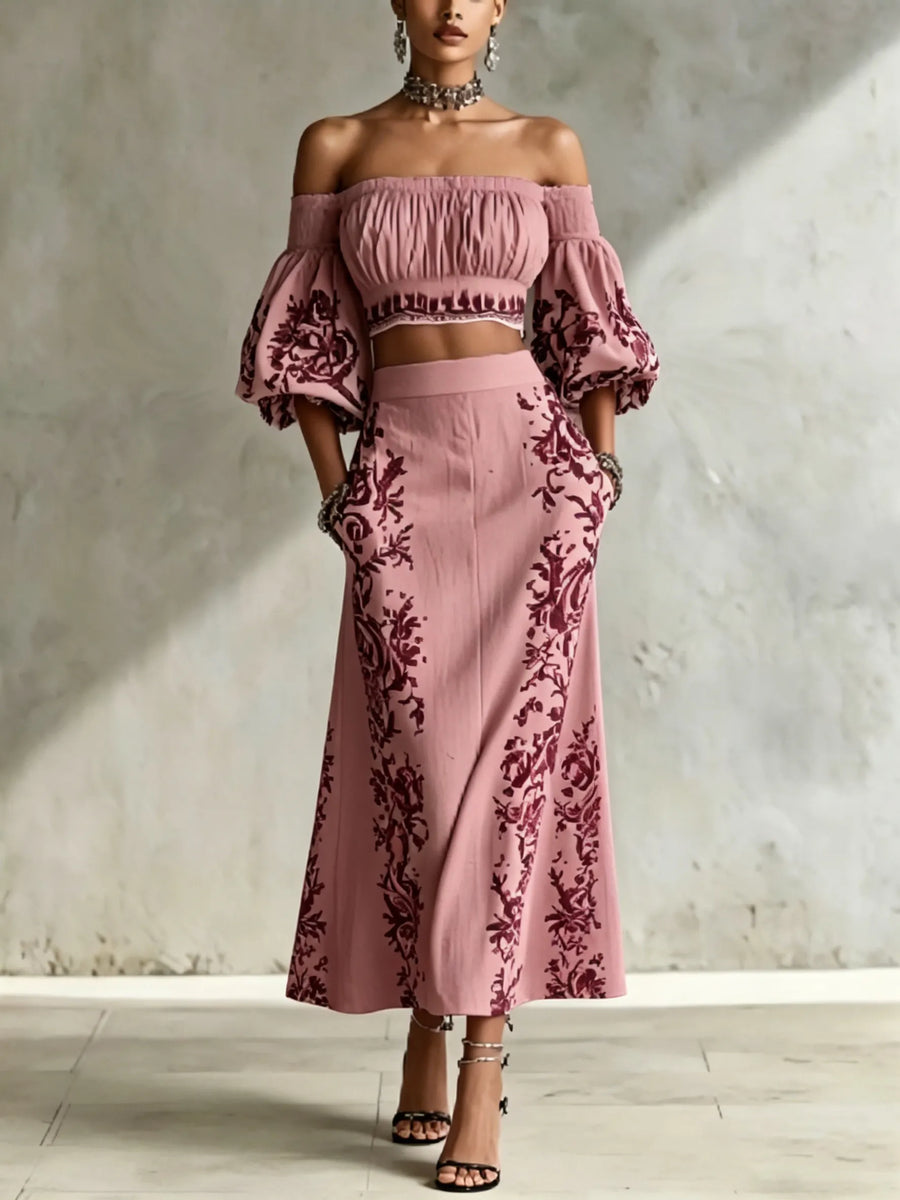 ROANA - Completo elegante spalle scoperte