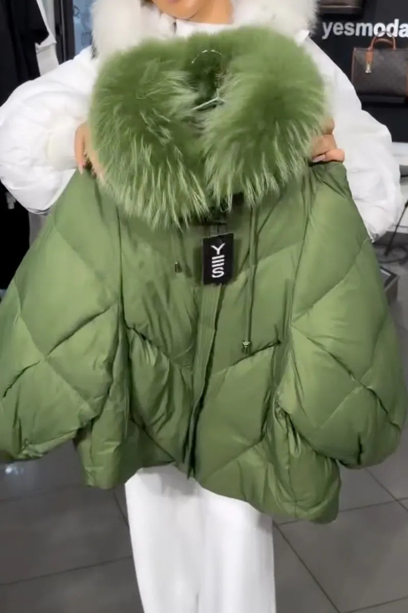 VERGIATE - Giubbotto imbottito con maxi collo avvolgente per l'inverno ❄️