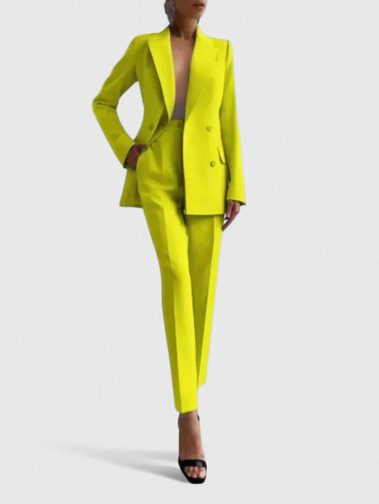 BEATRICE - Completo elegante pantalone multicolore