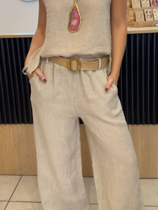 CHIARA - Jumpsuit donna estiva leggera senza maniche