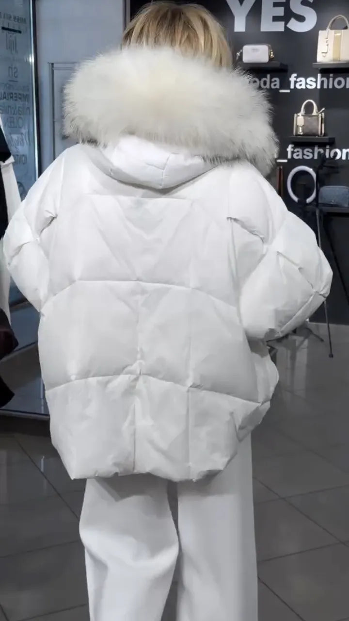 VERGIATE - Giubbotto imbottito con maxi collo avvolgente per l'inverno ❄️