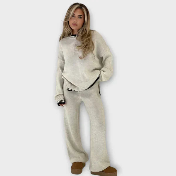 MARTA - Set 2 pezzi in tonalità grigio, nero e verde