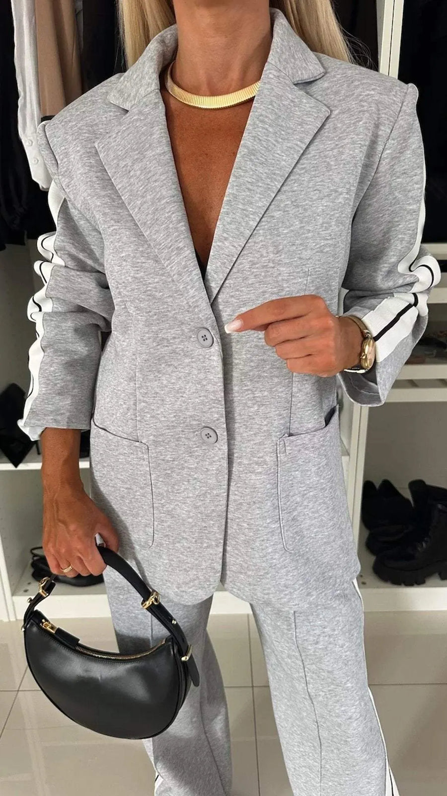 MALTIGNANO - Set due pezzi in completo sartoriale multicolore