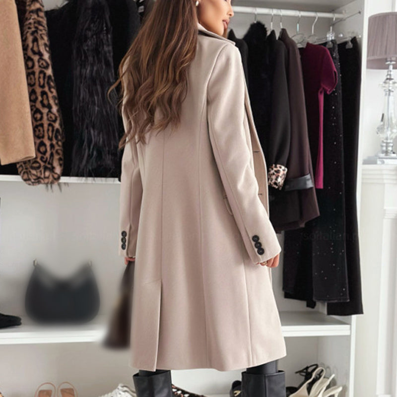 SORTINO - Cappotto lungo elegante con fodera morbida