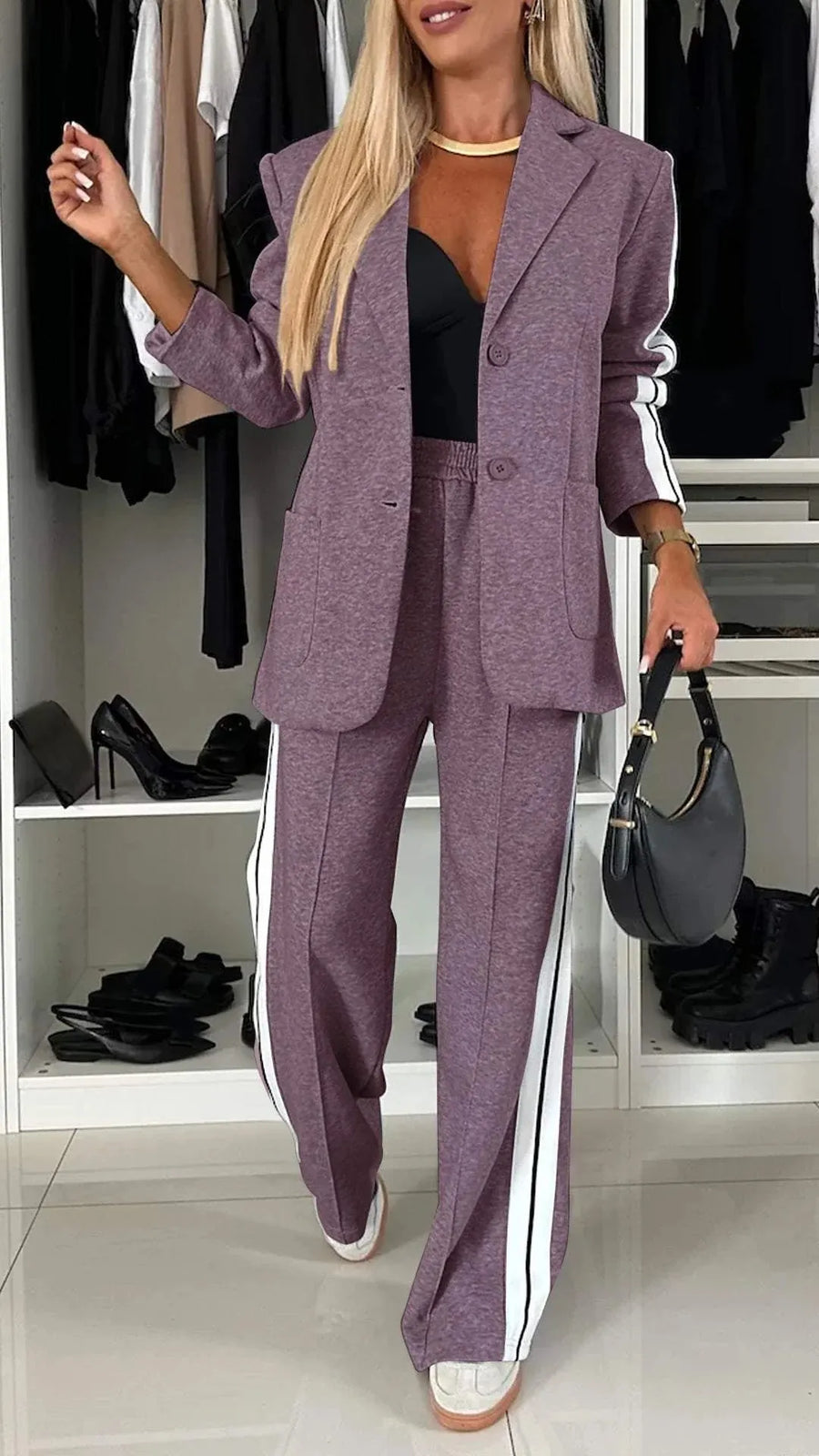 MALTIGNANO - Set due pezzi in completo sartoriale multicolore