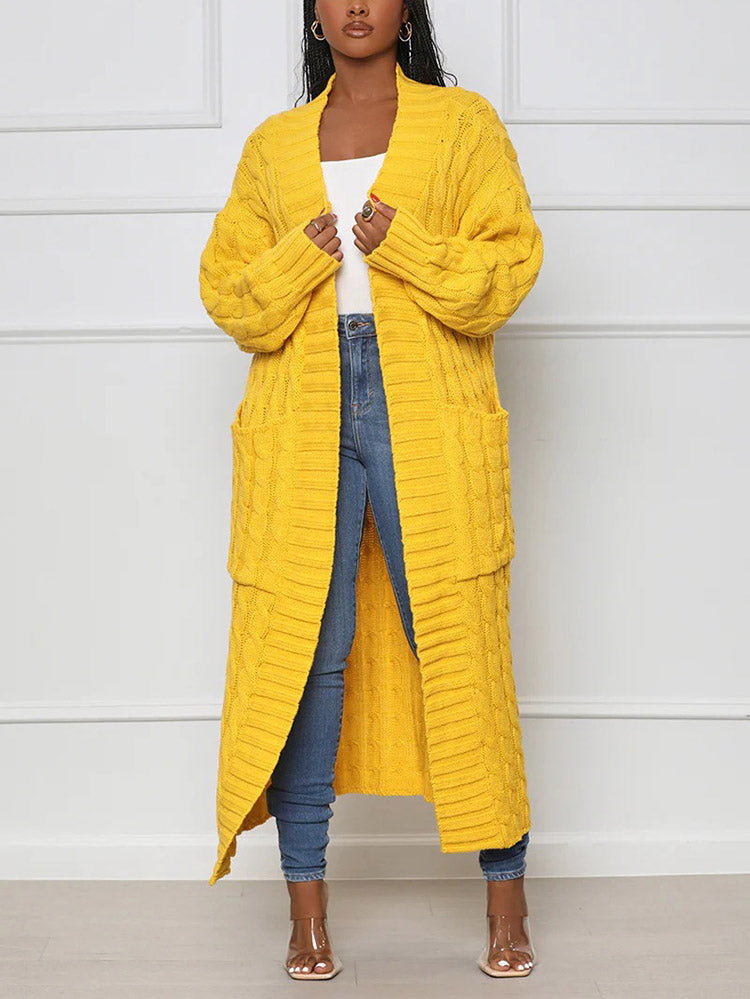 TRANI - Cardigan maxi in maglia morbida