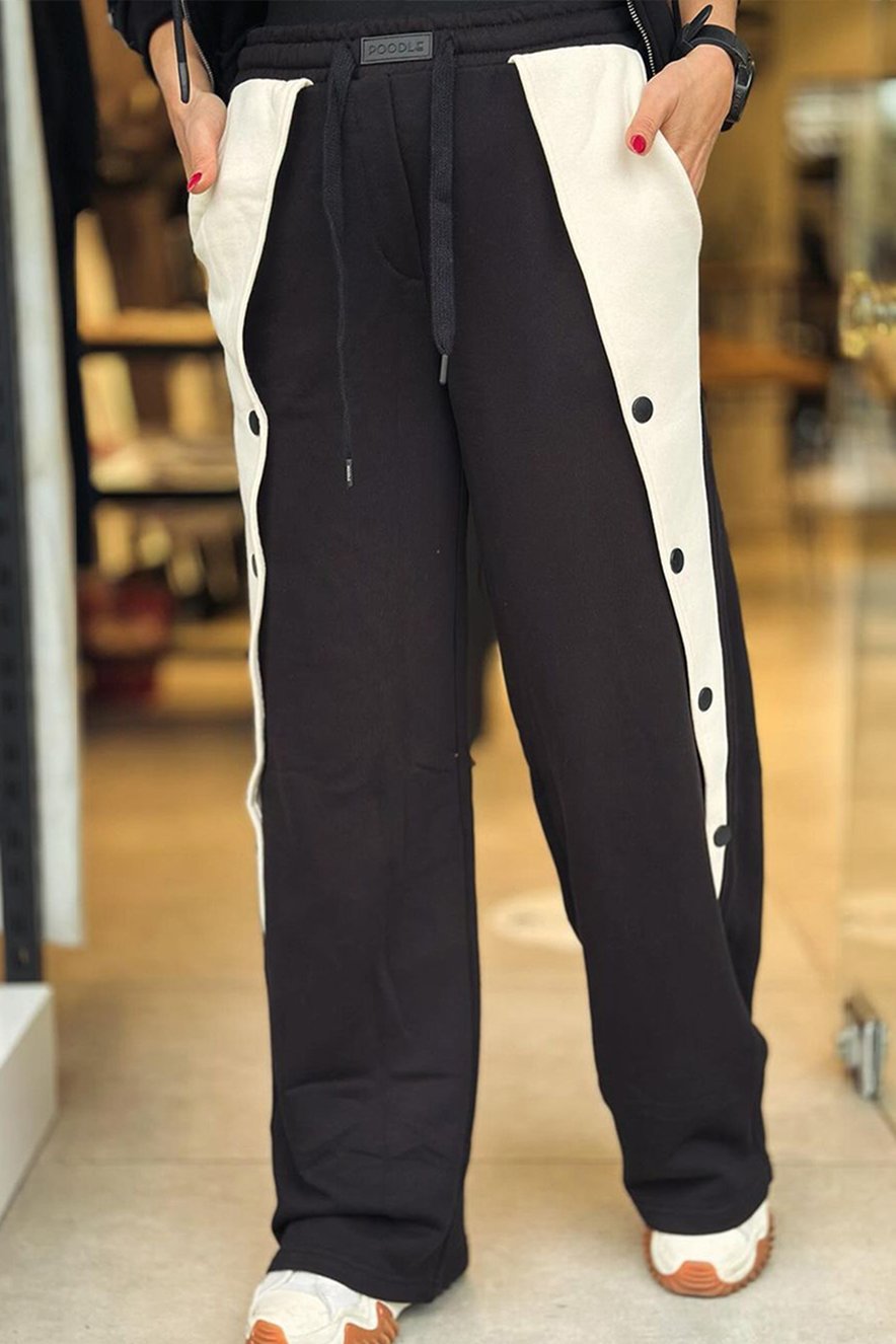 LOUNA - Set due pezzi con cappuccio e zip, stampa lettering, multicolore