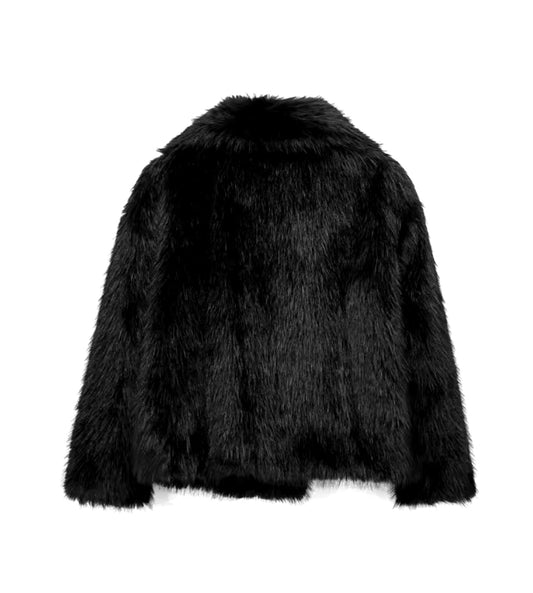 CERVINARA - Giacca Puffer con Effetto Pelliccia