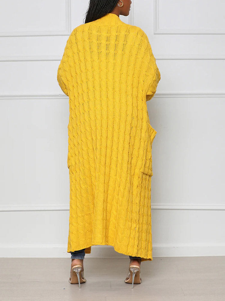 TRANI - Cardigan maxi in maglia morbida
