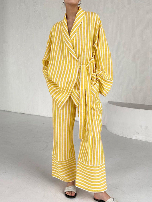 AURORA - Set elegante e confortevole giallo o grigio