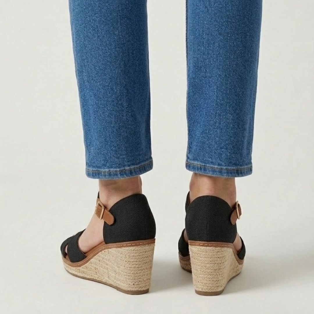 Brienne - Sandalo comfort donna con zeppa