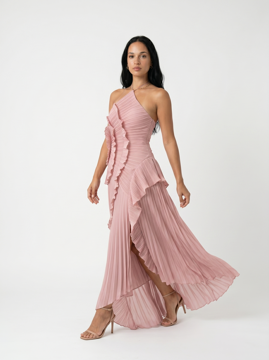 VITTORIA - Abito Plissettato Elegante