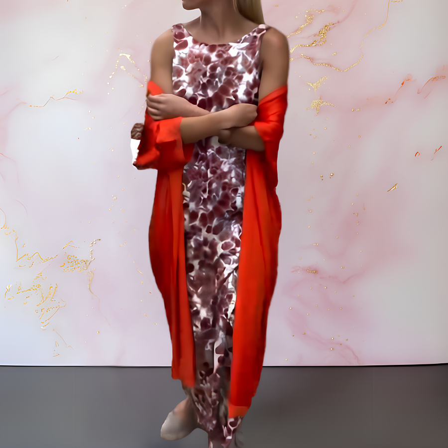 GIULIA - elegante con cardigan multicolore
