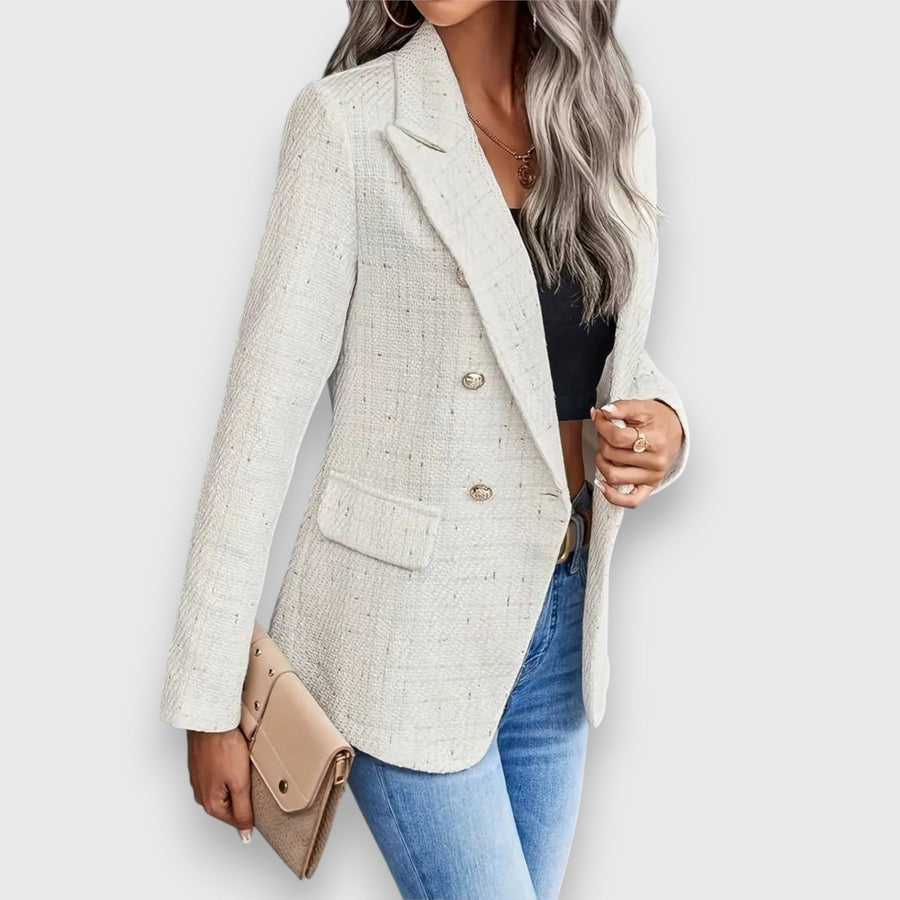 ROSE - Blazer in tweed leggero dal taglio femminile