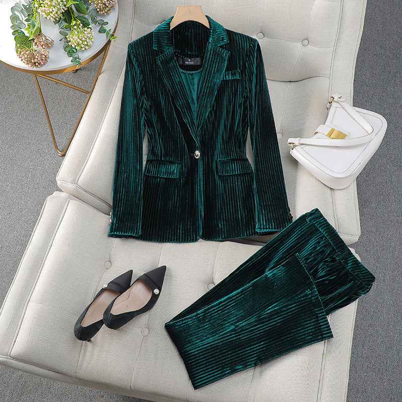 POMPONESCO - Set due pezzi con blazer lungo