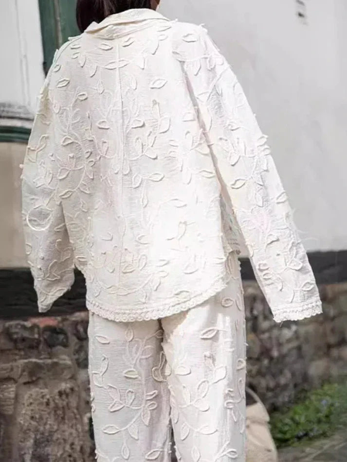 ALESSIA - Set bianco casual elegante
