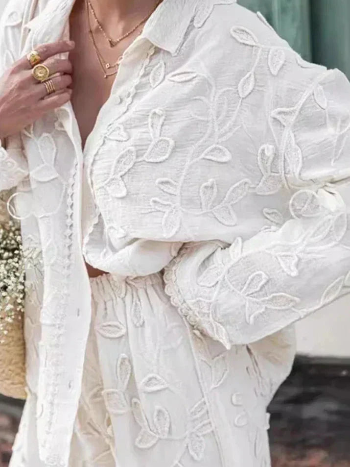 ALESSIA - Set bianco casual elegante
