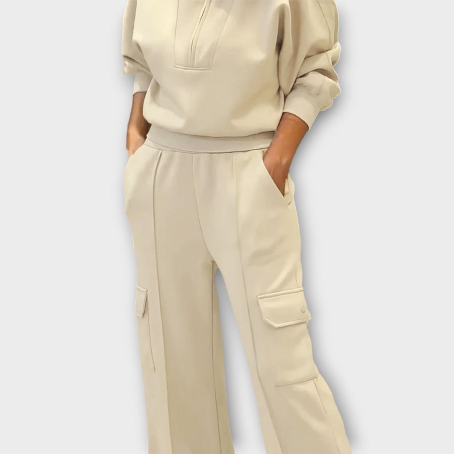 ULIA - Completo Cargo Lounge Elegante a Gamba Larga
