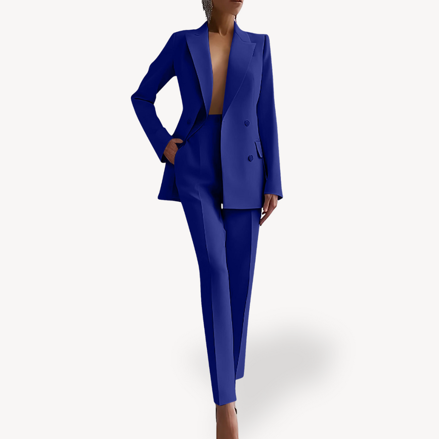 AGRIFOGLIO - Set due pezzi sartoriale con blazer lungo