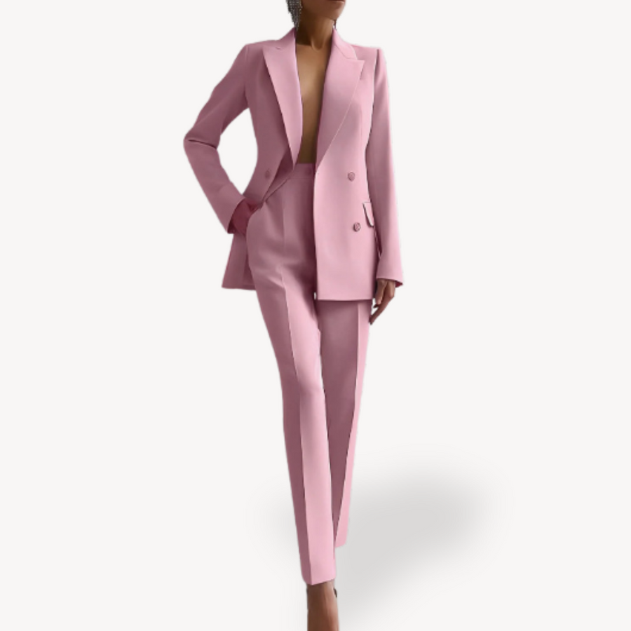 AGRIFOGLIO - Set due pezzi sartoriale con blazer lungo