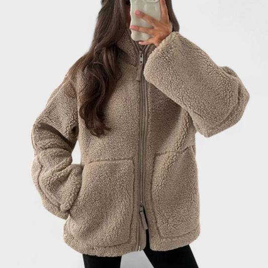 VARAPODIO - Cappotto teddy ultra morbido e avvolgente