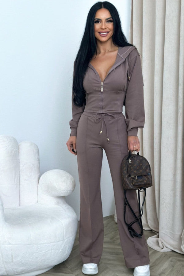 SOFIA - Completo donna 2 pezzi con pantaloni ampi