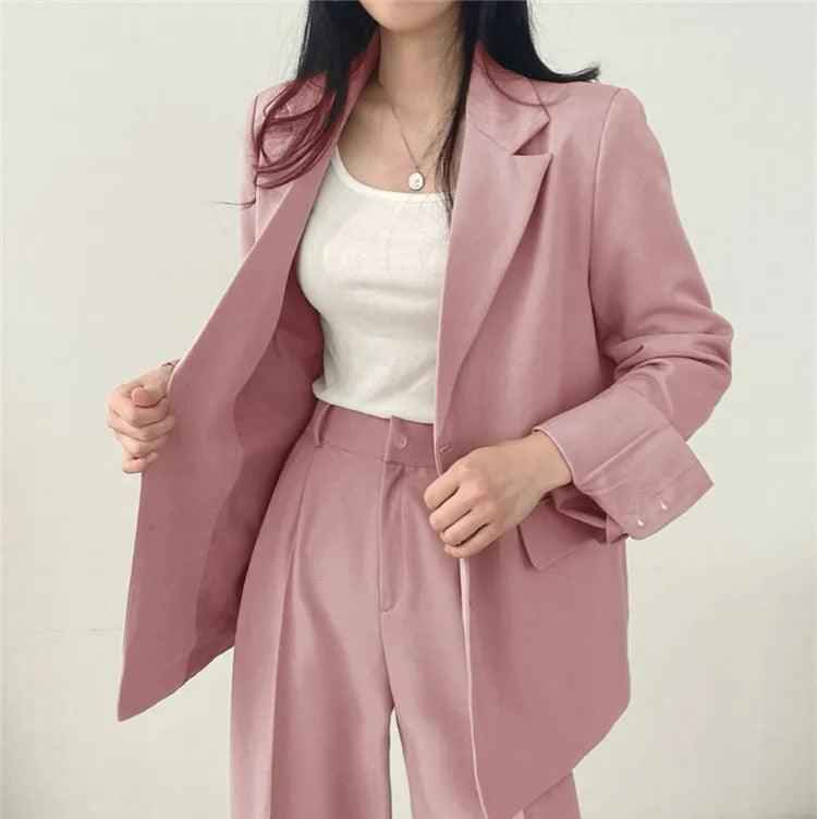 PIANIGA - Set due pezzi elegante con blazer lungo