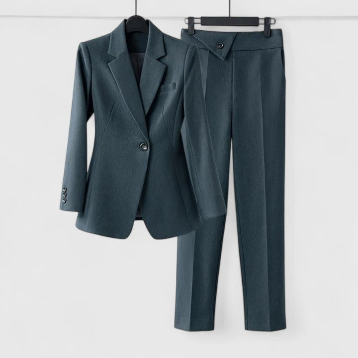 BEATRICE - Completo pantalone sartoriale grigio e nero