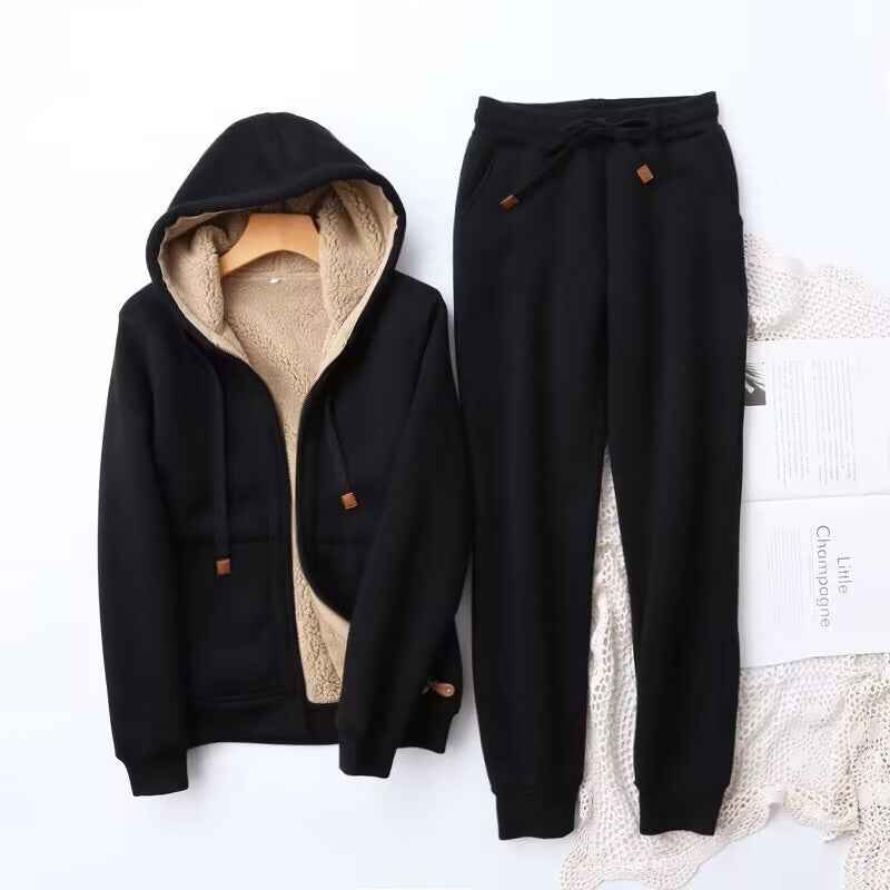 STRONCONE - Kaitlyn Damen Winter Kapuzenpullover und Jogginghose Anzug
