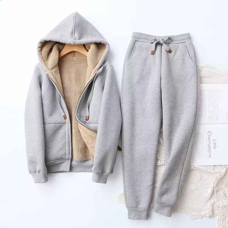 STRONCONE - Kaitlyn Damen Winter Kapuzenpullover und Jogginghose Anzug