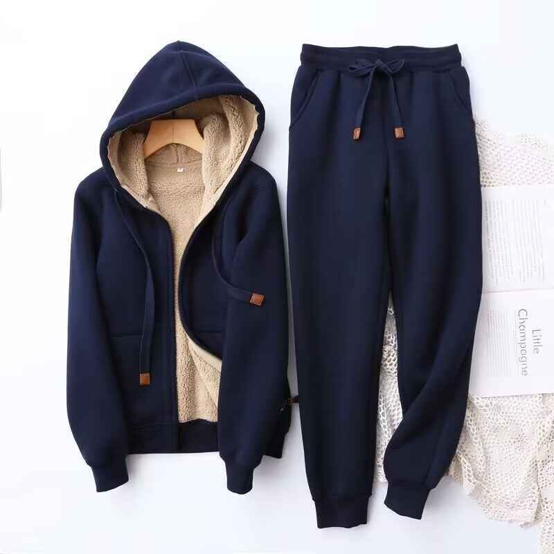 STRONCONE - Kaitlyn Damen Winter Kapuzenpullover und Jogginghose Anzug