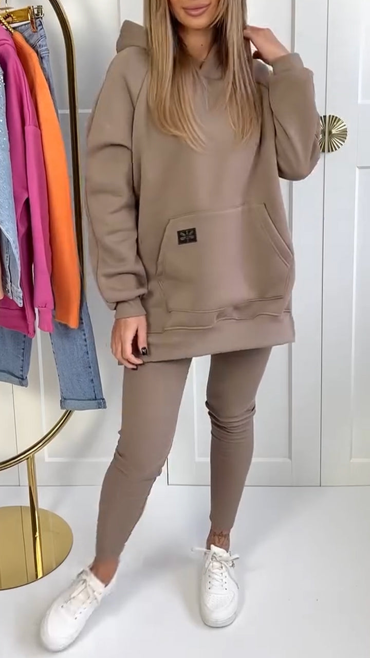 CHIARA - Set felpa casual e leggings multicolore
