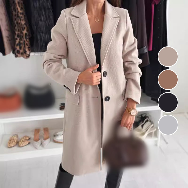 SORTINO - Cappotto lungo elegante con fodera morbida