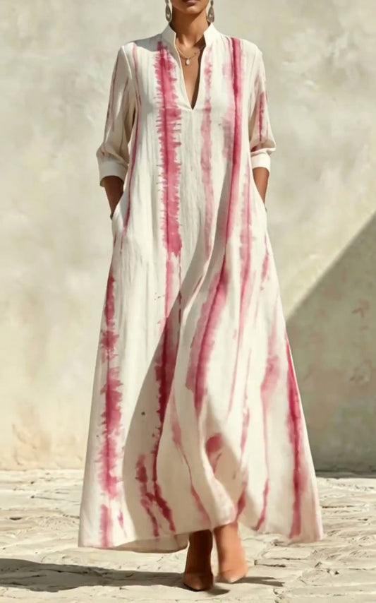 BLERA - Maxi dress romantico a maniche medie