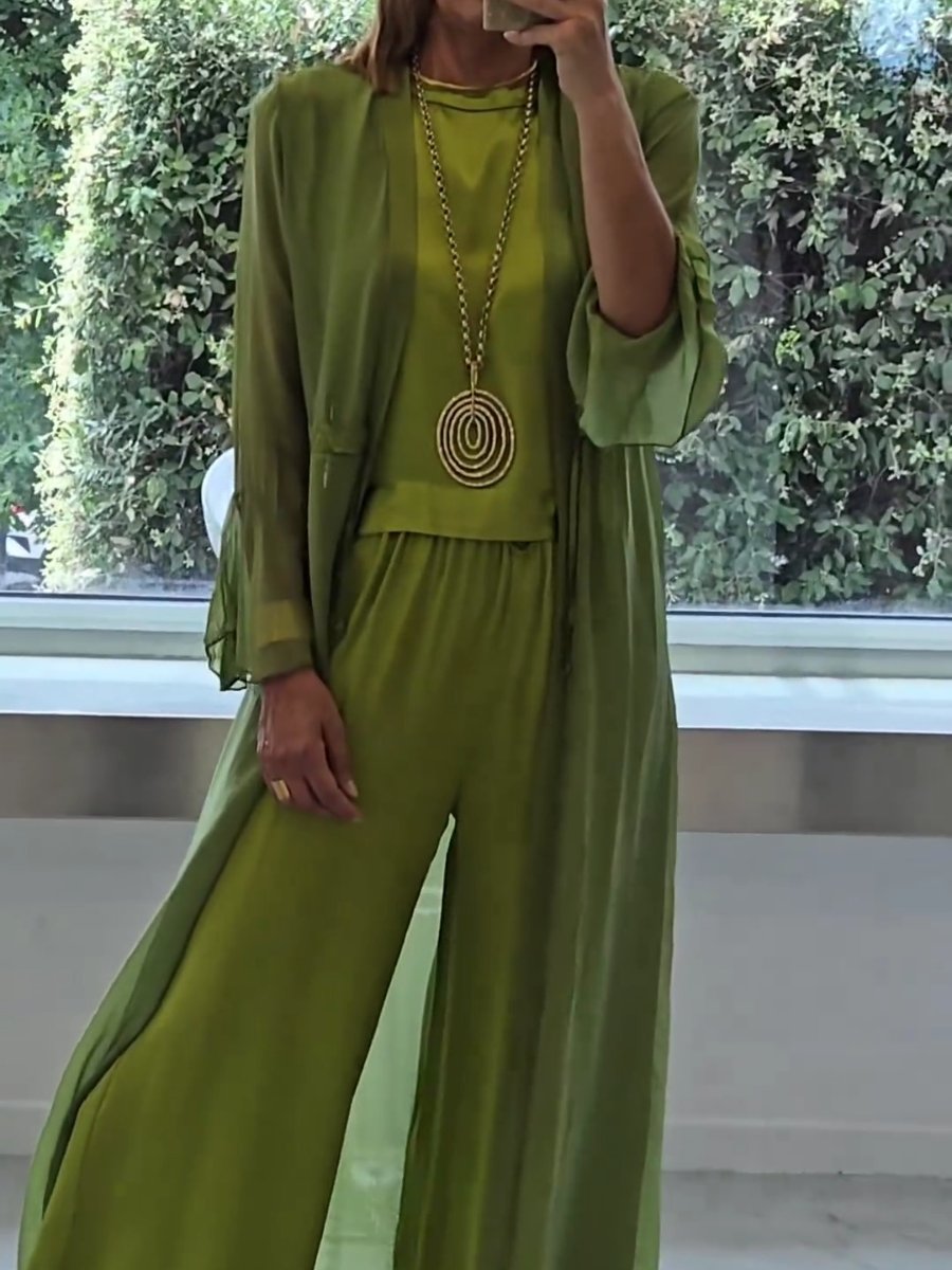 CHIARA - Set elegante verde confortevole