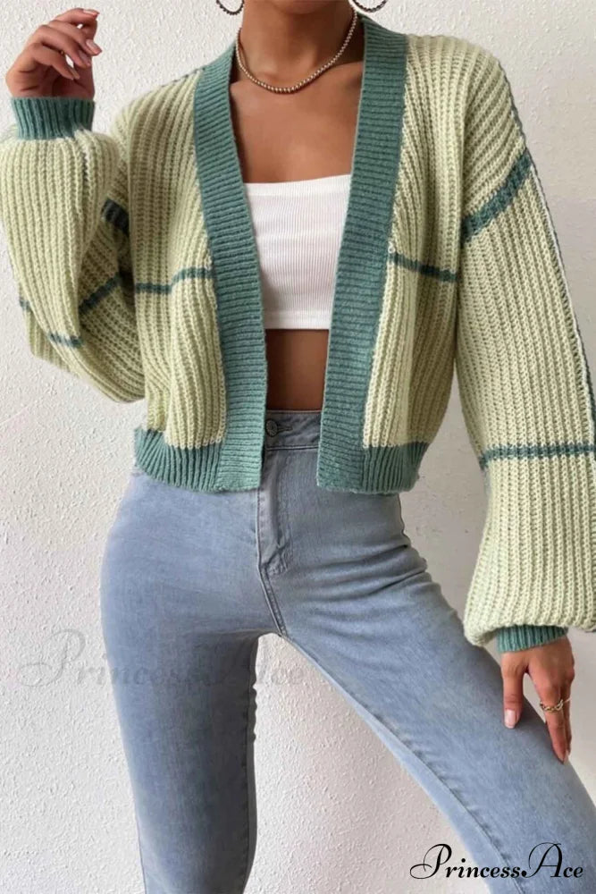 GOZZANO - Cardigan corto in maglia patchwork