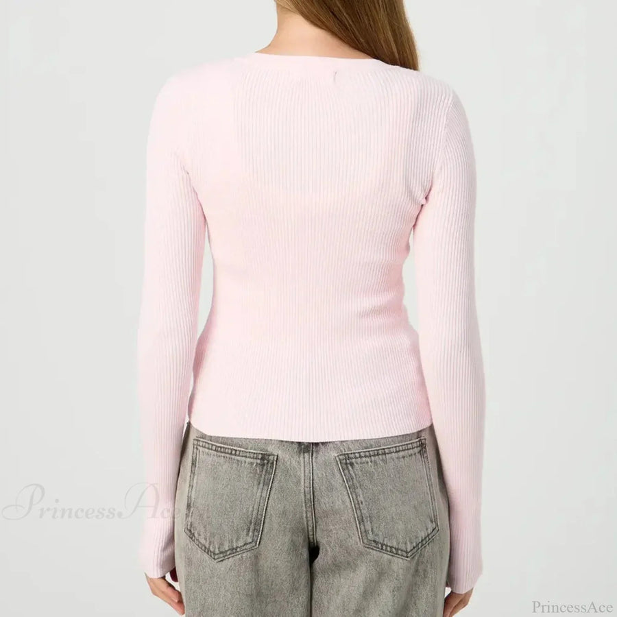 MAENZA - Cardigan slim a costine con bottoni