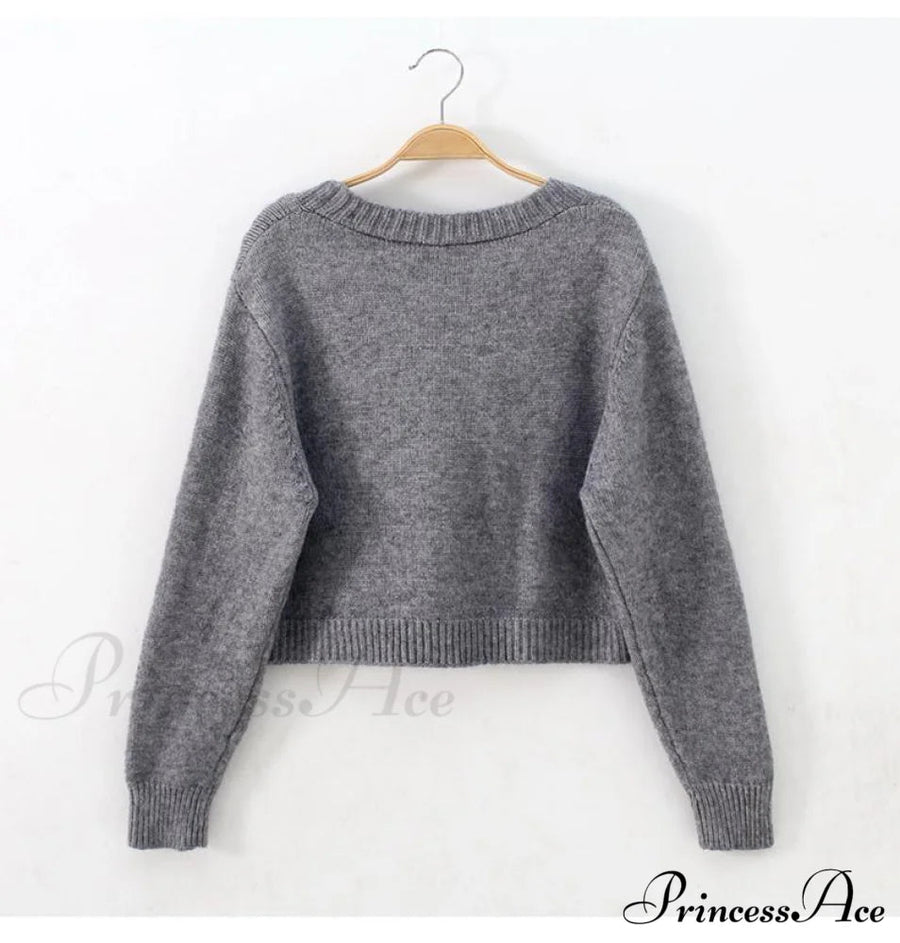 BINASCO - Cardigan in maglia a tinta unita