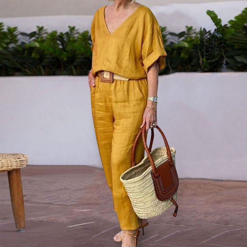 ALESSIA - Set due pezzi casual multicolore