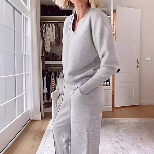 GIULIA - Tuta due pezzi comoda in grigio, blu, nero, rosso, verde, rosa
