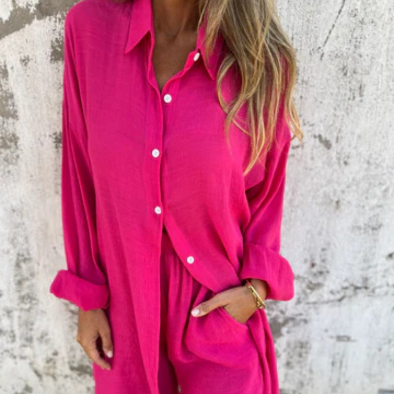 CHIARA - Completo sportivo estivo donna in due pezzi