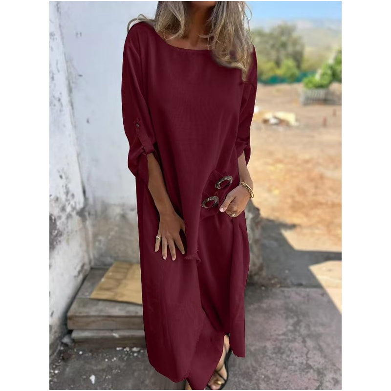 GIULIA - Completo due pezzi in lino e cotone elegante