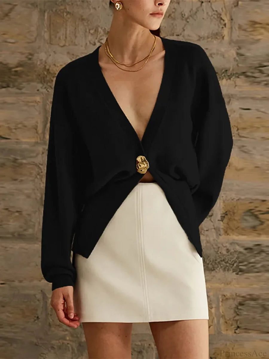 ZUBIENA - Cardigan slim fit con scollo a V
